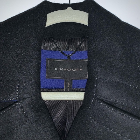 BCBG Double Breasted Wool Blend Peacoat - Picture 4 of 7